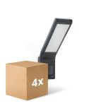 Mehrfachpackung 4x Steinel Led-Scheinwerfer XLED Home Anthrazit 10.5W 550lm - 830 Warmweiß | IP44 - Bewegungssensor - Symmetrisch