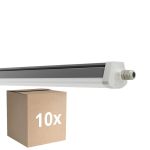 Mehrfachpackung 10x Ledvance Wasserdicht Deckenleuchte Feuchtigkeitsdicht FLEX Durchgangsverdrahtung 42W 6800lm - 830 Warmweiß| IP66 - Ersatz Für 2x58W