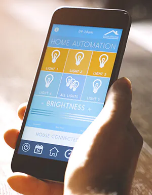 Steuerung mit einem Smartphone Schlafzimmerbeleuchtung mit dem Smartphone steuern