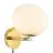 DFTP by Nordlux Shapes Applique Murale Métal et Verre Laiton | Convient pour E14